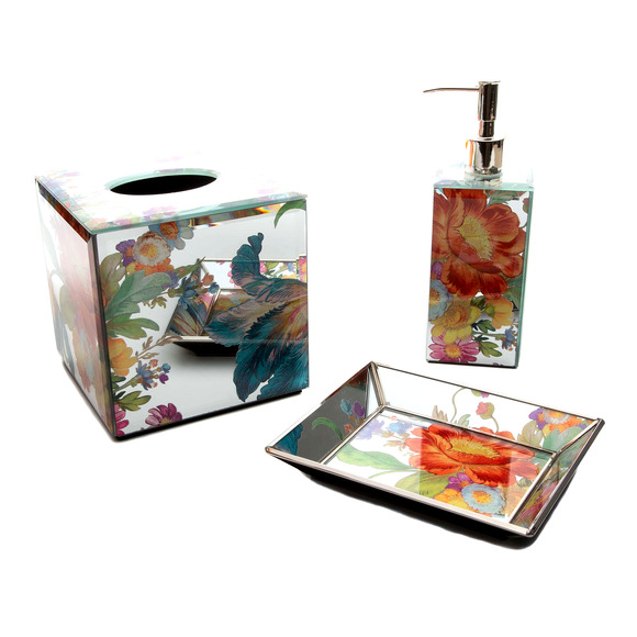 Brand New Mackenzie-Childs Flower Market Reflections Small Tray - Picture 3 of 10